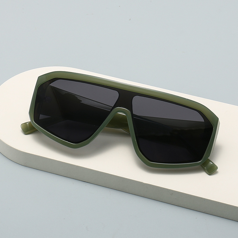 Sunglasses Oversized Square - Neue Y2K Großrahmige Verbundene Quadratische Sonnenbrille