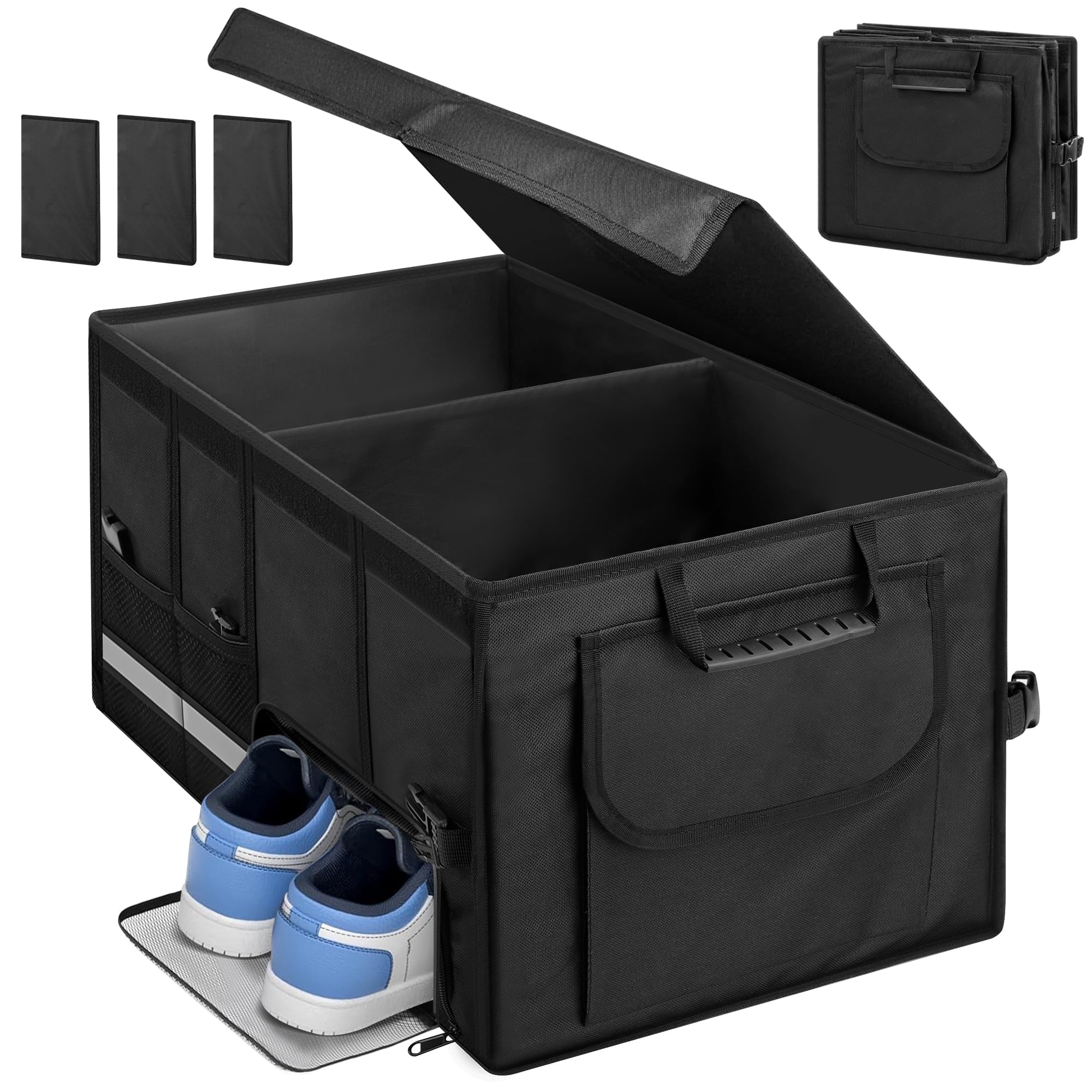 Women'S Jeep Accessories - 72L Großraumiger, zusammenklappbarer Kofferraum-Organizer mit separatem