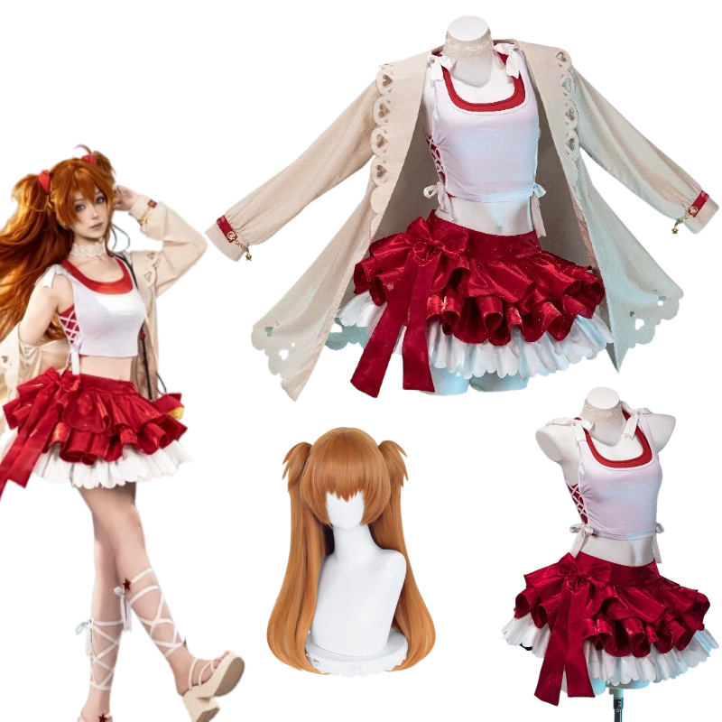 Women'S Red Accessories - Anime Asuka Cosplay Langley Soryu Kostüm