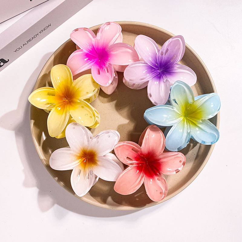 Women Accessories Wholesale China - 1/6PCS 8CM Frauen Blume Haar Clips