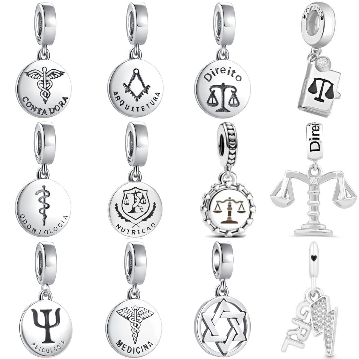 Women'S Accessories New Balance - Neuer Charm aus 925er-Sterlingsilber, passend für
