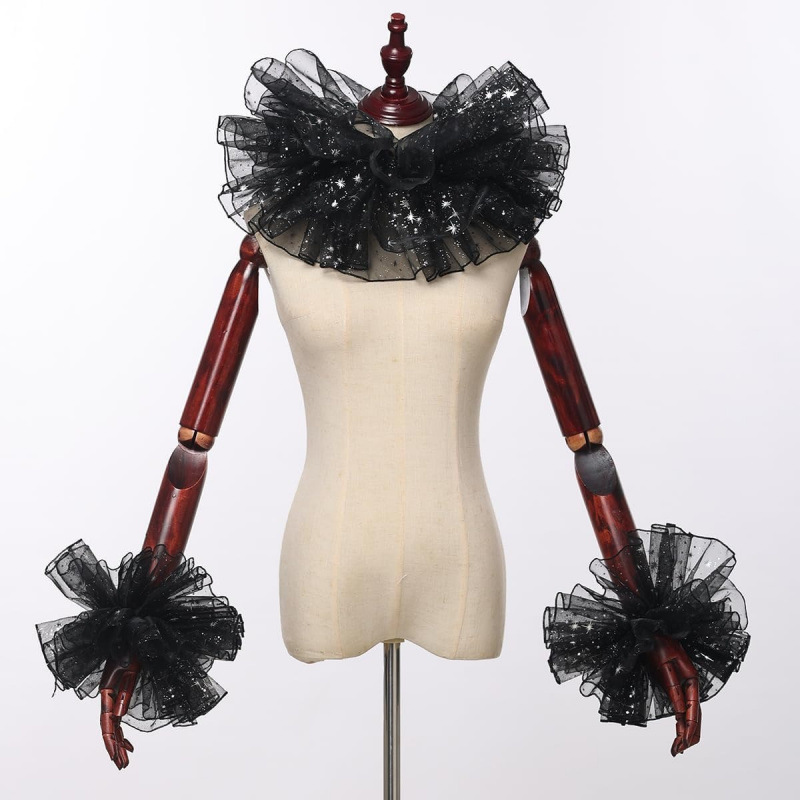 Women'S Victorian Accessories - Narr Rüschenkragen, Halskrause, Clown-Kragen, Ärmel, Cosplay-Set,
