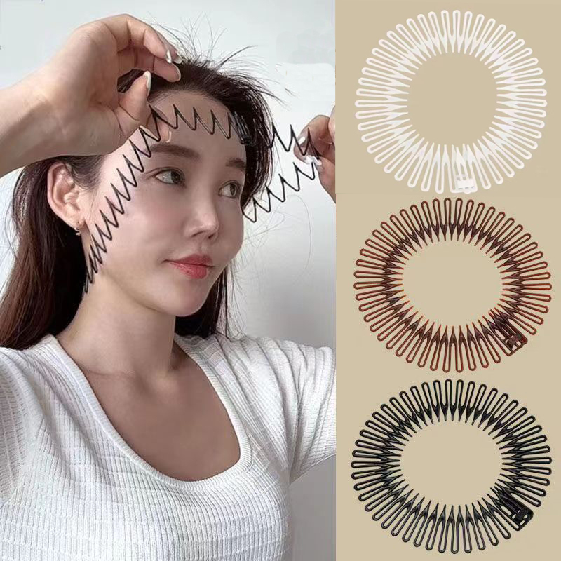 Women Accessories Wholesale China - Kunststoff Volle Kreis Stretch Flexible Kamm