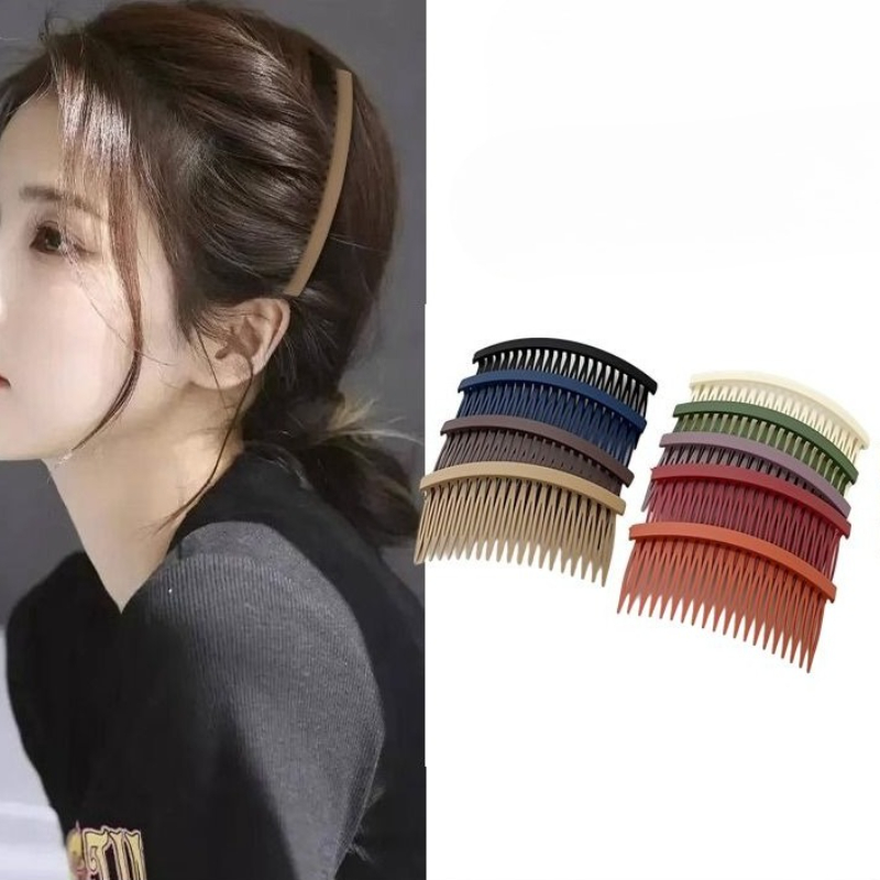 Women Accessories Wholesale China - Solod Farbe Kunststoff Seite Haar Twist