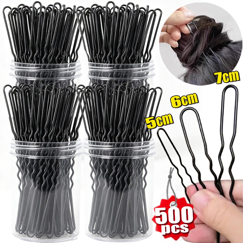 Women Accessories Wholesale China - U-förmige Haarspange für glattes Haar, schwarz,