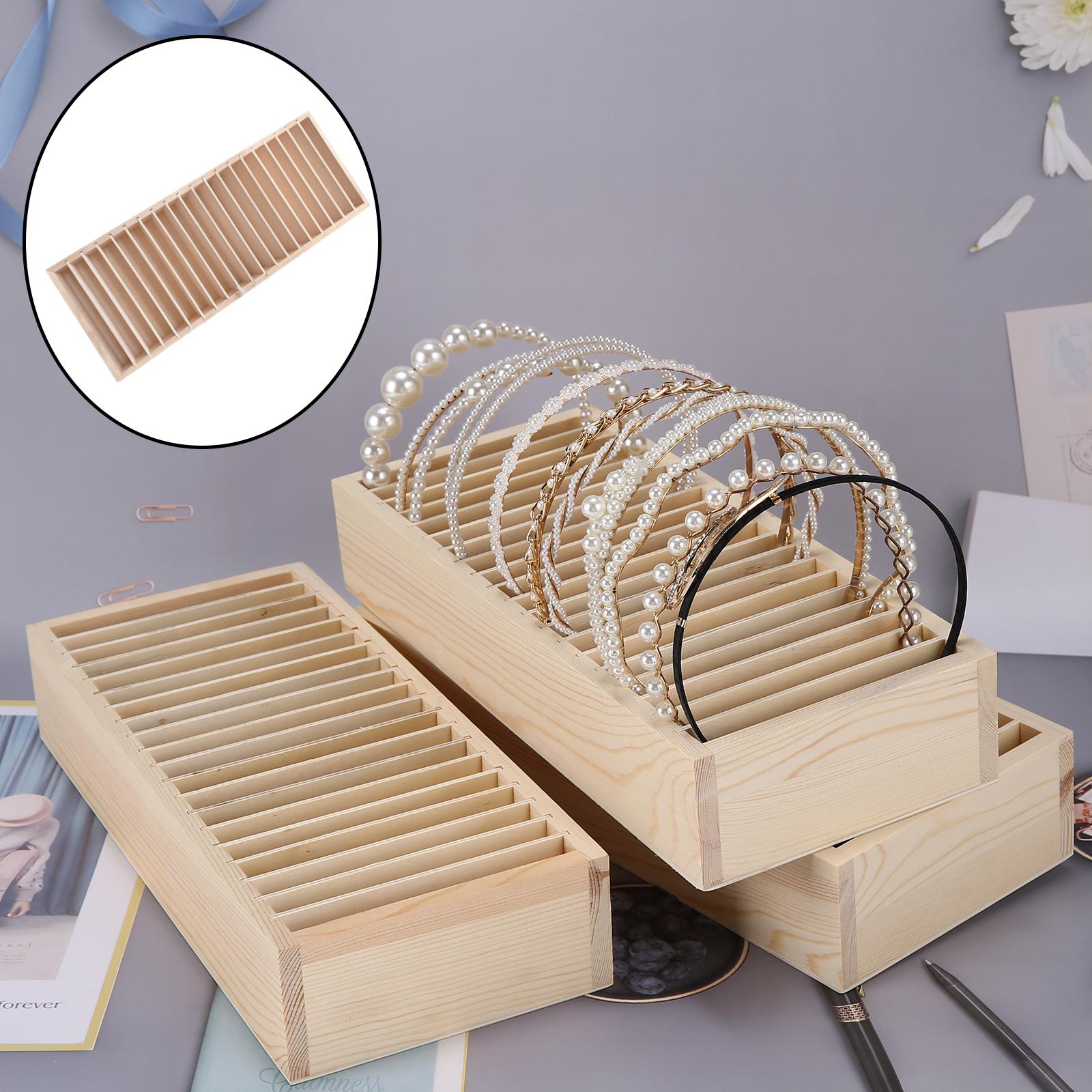 Women Accessories Display - Holz Stirnband Halter Haar Zubehör Halsketten