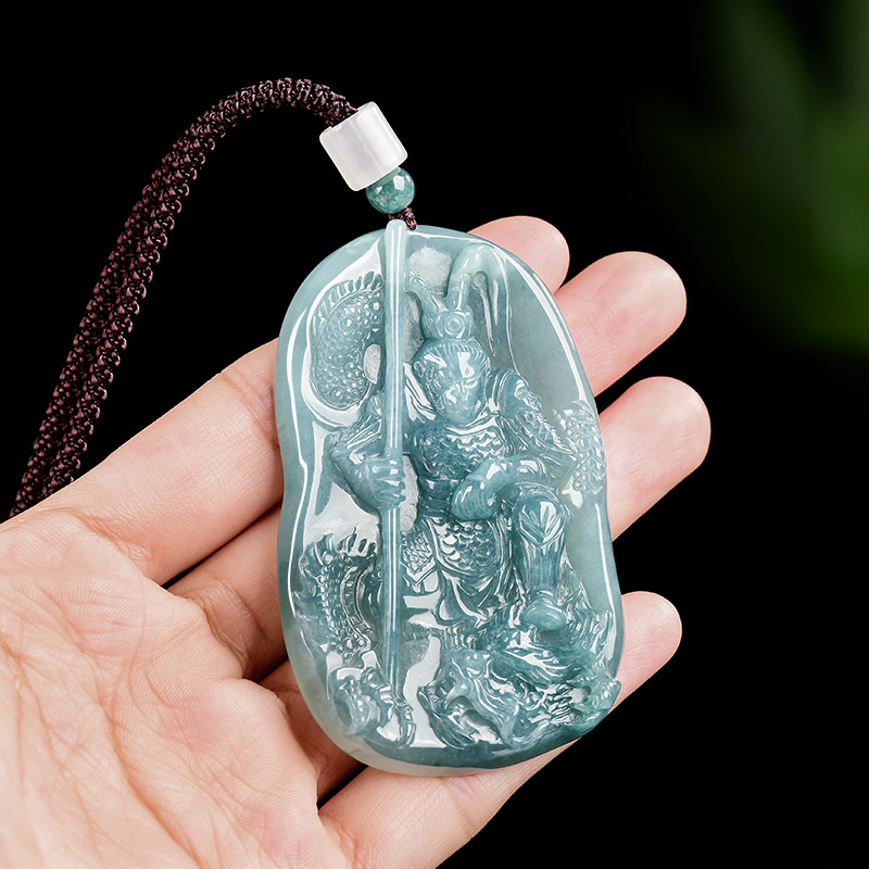 Women Accessories For Gift - Burmesische Jade-König-der-Affen-Anhänger-Halskette, Vintage-Luxusgeschenke für Frauen, Modeaccessoires,