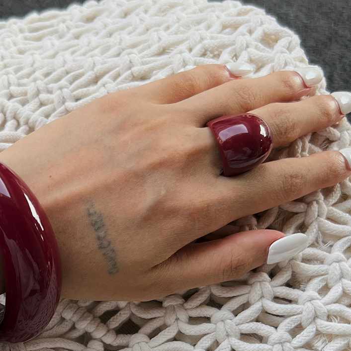 Unregelmäßiger Harzring für Da – Women'S Accessories Rings Bewertung und Preis