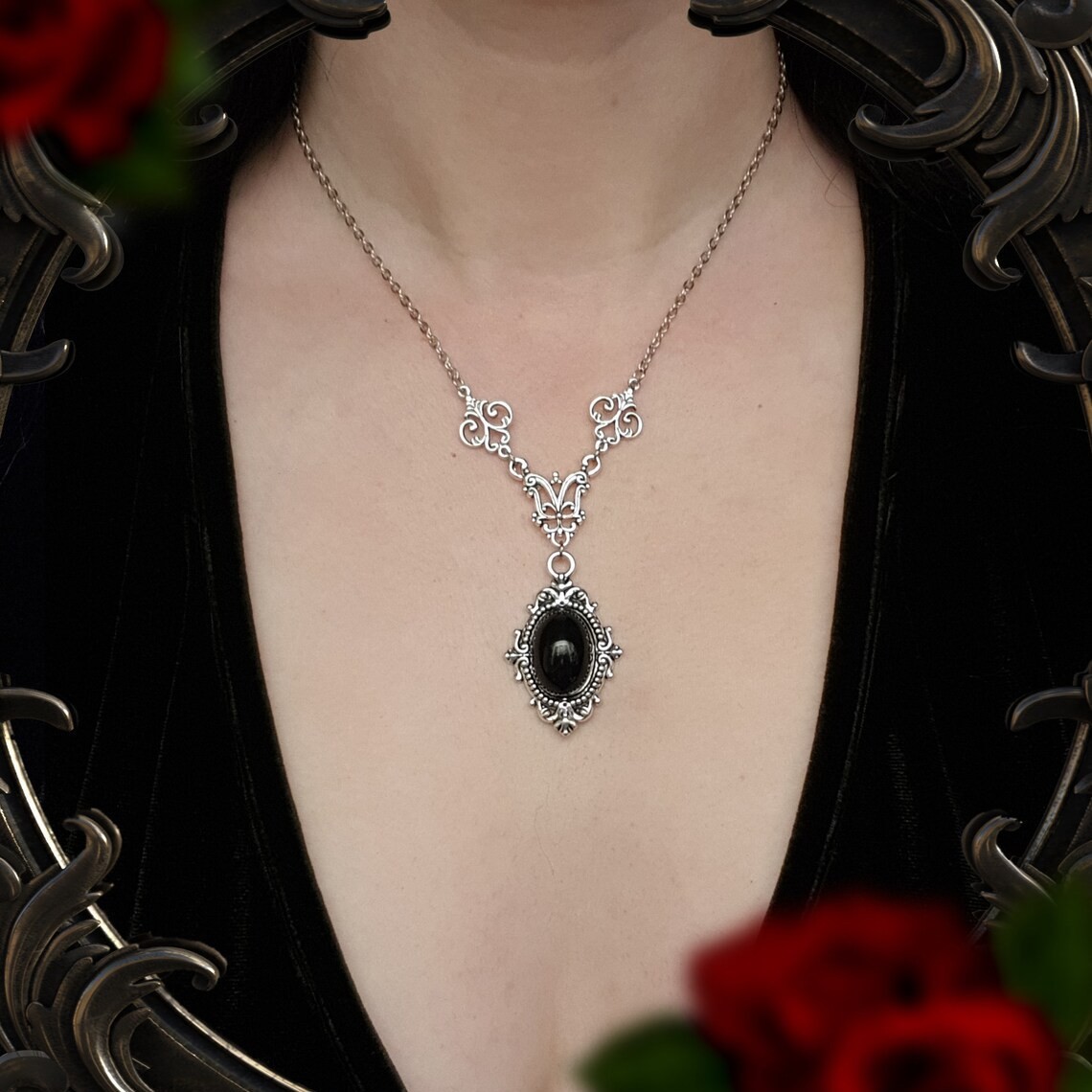 Vampir-Kamee-Halskette, Blut-K – Women'S Victorian Accessories Bewertung und Preis
