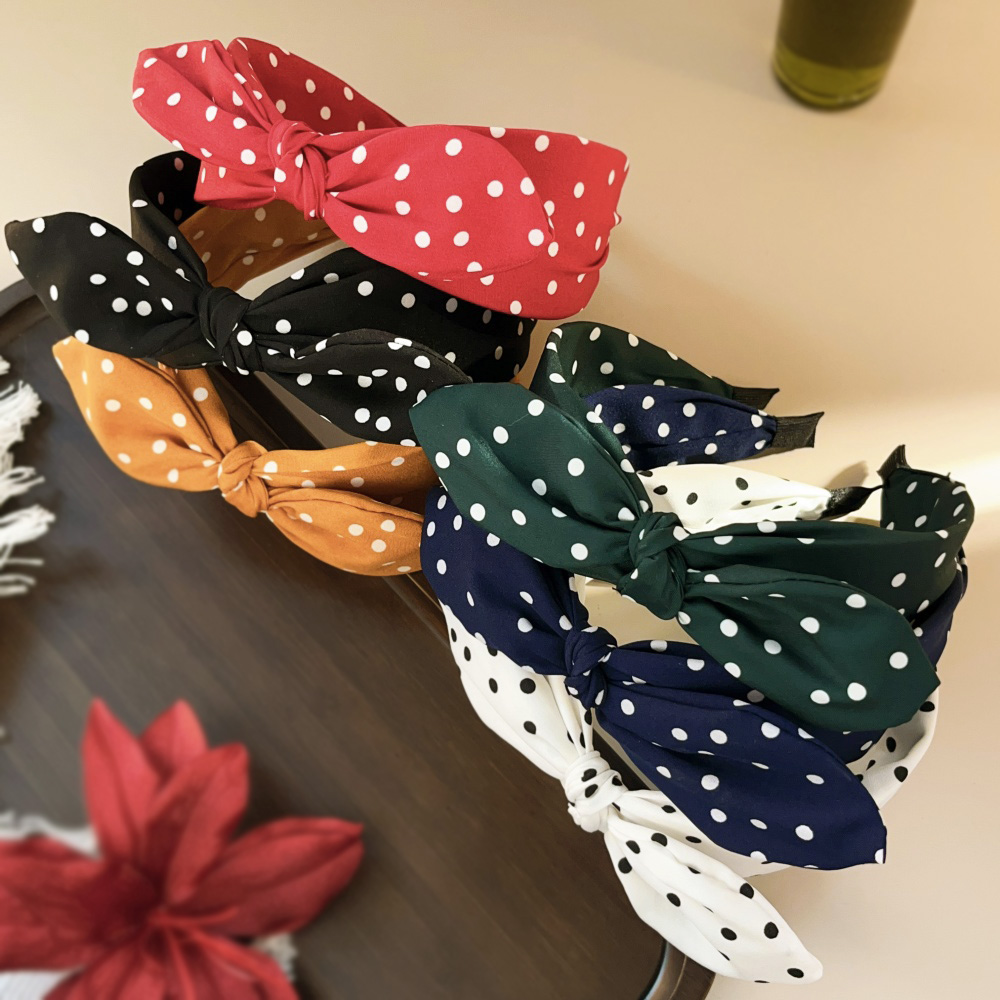Boho Punkte Breite Haarbänder  – Women Accessories Wholesale China Bewertung und Preis