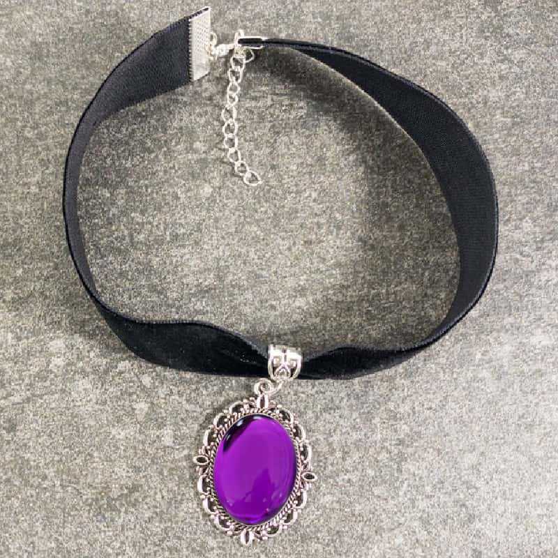 Lila Cameo-Wassertropfen-Halsb – Women'S Victorian Accessories Bewertung und Preis
