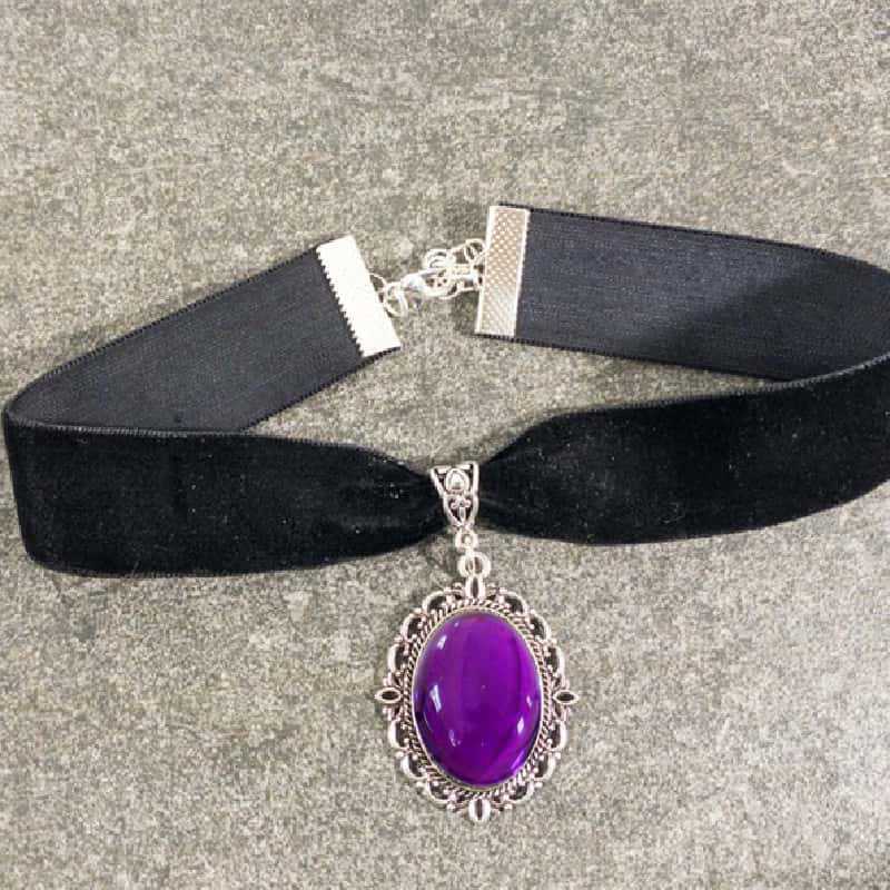 Lila Cameo-Wassertropfen-Halsb – Women'S Victorian Accessories Bewertung und Preis