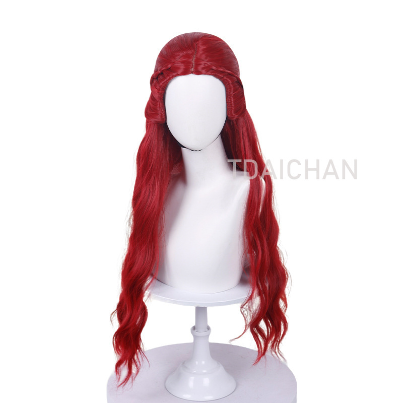 Lockige Cosplay-Perücke, rote  – Women'S Red Accessories Bewertung und Preis
