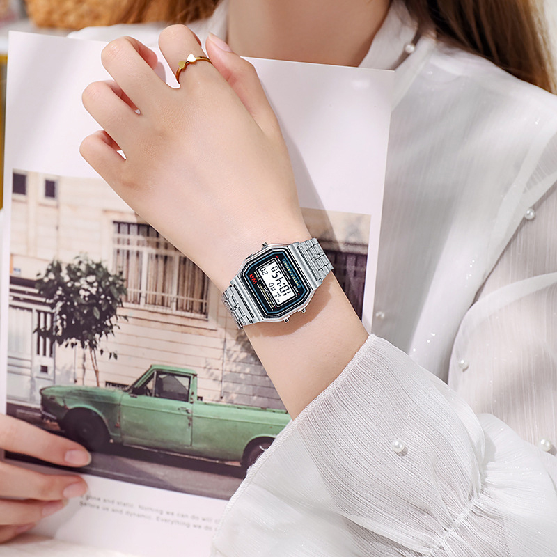 LED Edelstahl Band Uhr Luxus W – Women Accessories Display Bewertung und Preis