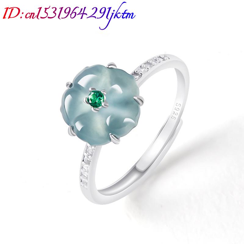 Blaue Burmesische Jadeit-Blume – Women Accessories For Gift Bewertung und Preis