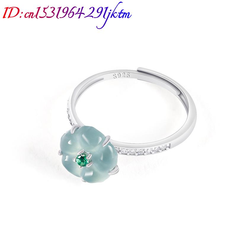 Blaue Burmesische Jadeit-Blume – Women Accessories For Gift Bewertung und Preis
