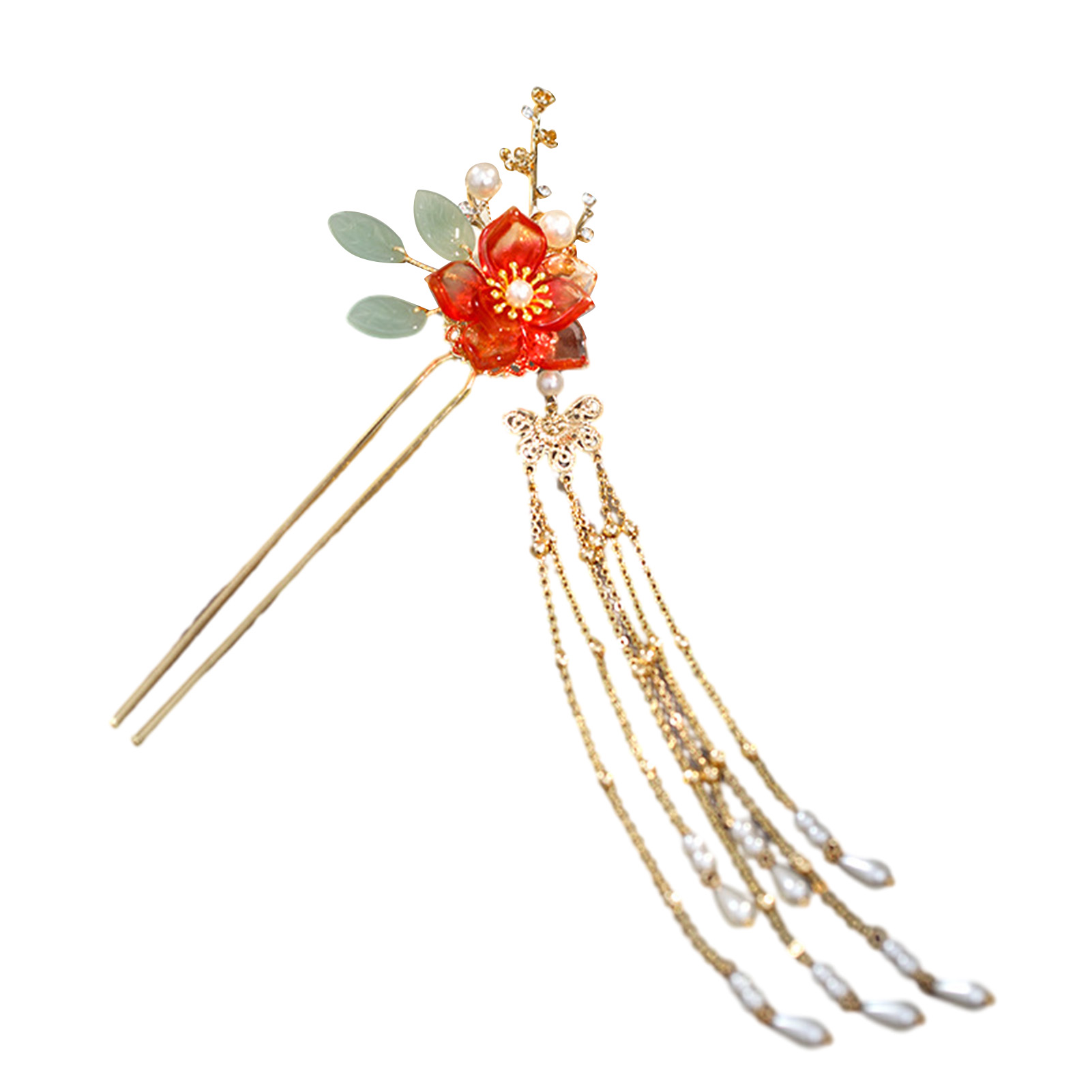 Haarnadel für Damen im traditi – Women'S Red Accessories Bewertung und Preis