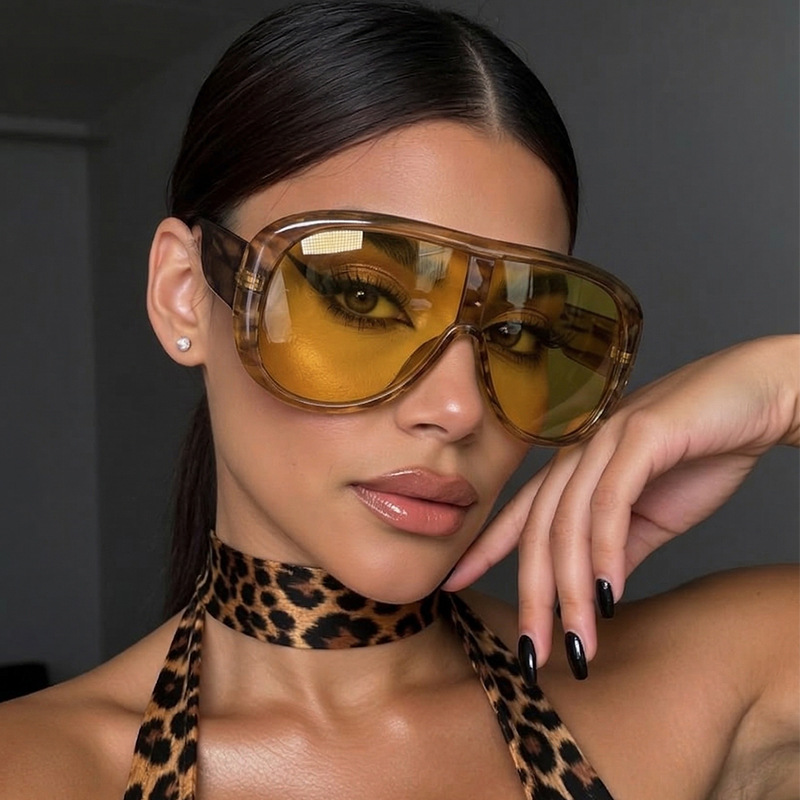 Übergroße Einteilige Y2K Cat-E – Sunglasses Oversized Square Bewertung und Preis