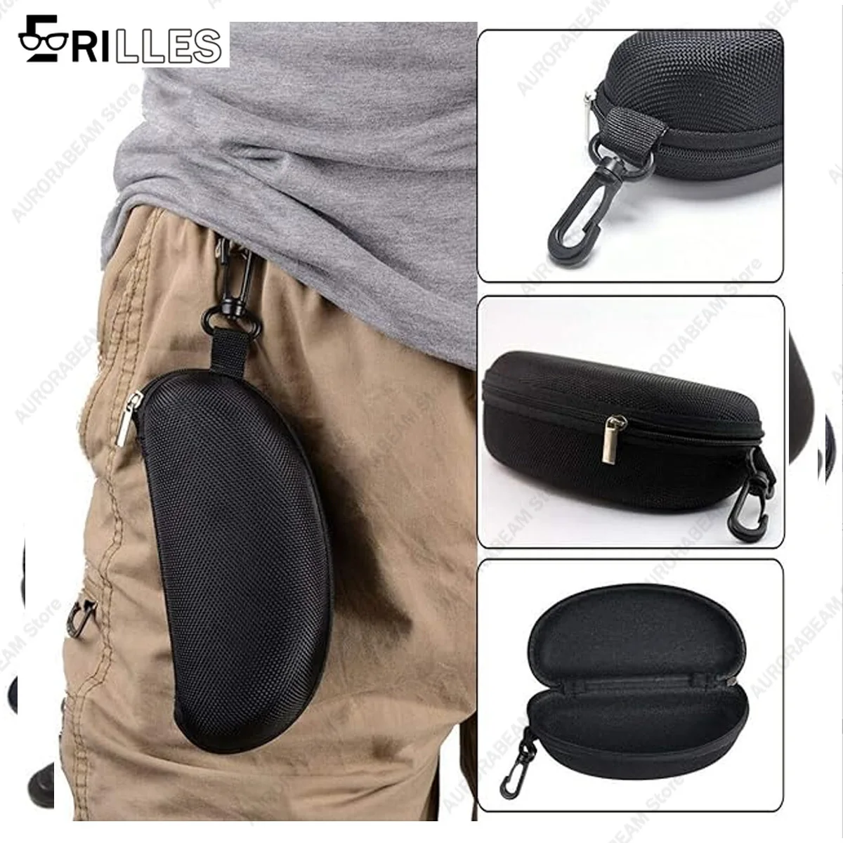 Tragbares Sonnenbrillen-Reiset – Sunglasses Oversized Square Bewertung und Preis