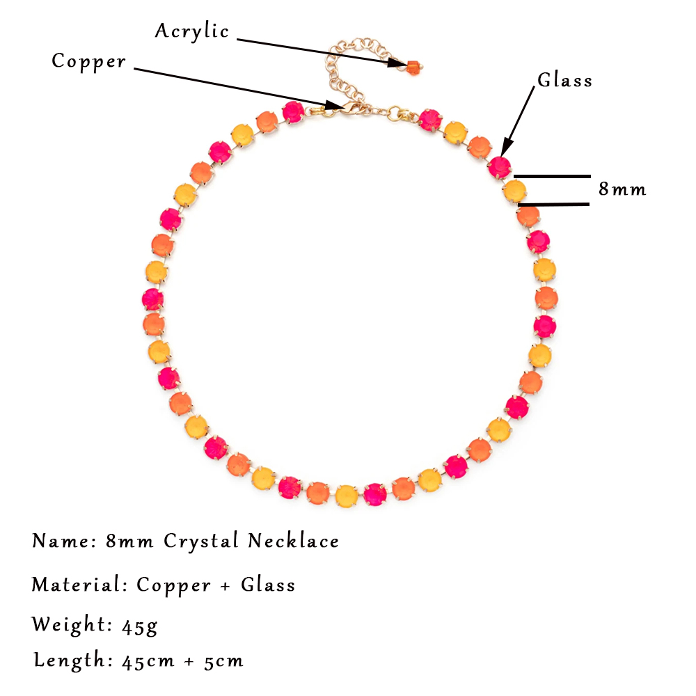 2025 neue 8mm Zirkonia Halsket – Women'S Accessories Trends 2025 Bewertung und Preis