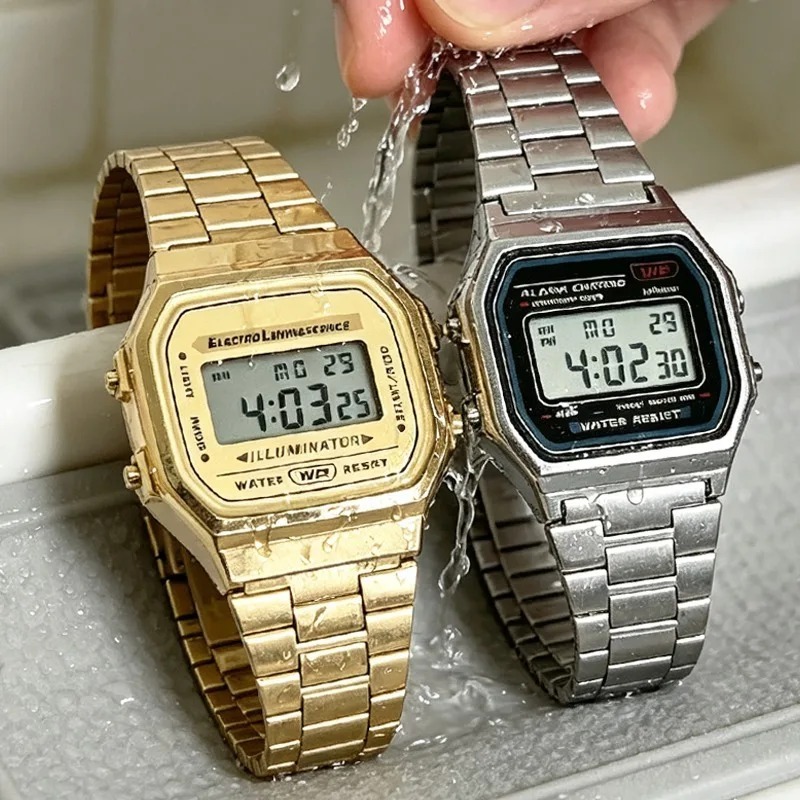 F91W Banduhr, wasserdicht, Ret – Women Accessories Display Bewertung und Preis