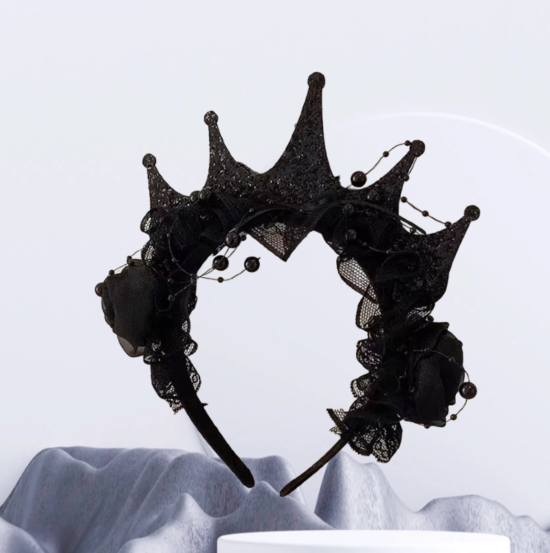 Gothic Black Rose Spitze Krone – Women'S Victorian Accessories Bewertung und Preis
