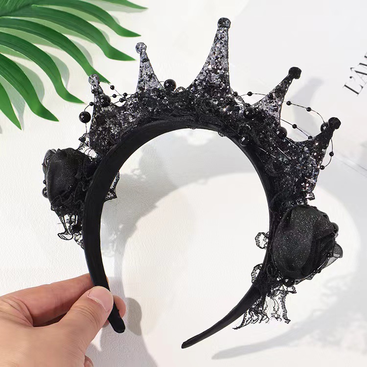 Gothic Black Rose Spitze Krone – Women'S Victorian Accessories Bewertung und Preis