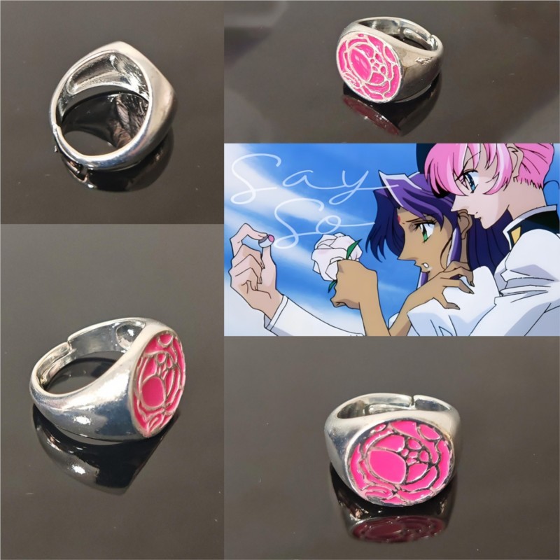 Pink Rose Ring Tenjou Utena Re – Women'S Accessories Rings Bewertung und Preis
