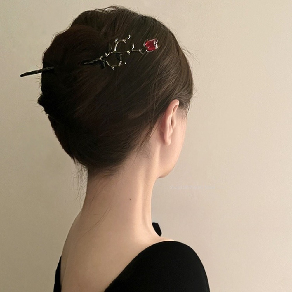 Vintage Metall-Haarnadeln mit  – Women'S Red Accessories Bewertung und Preis