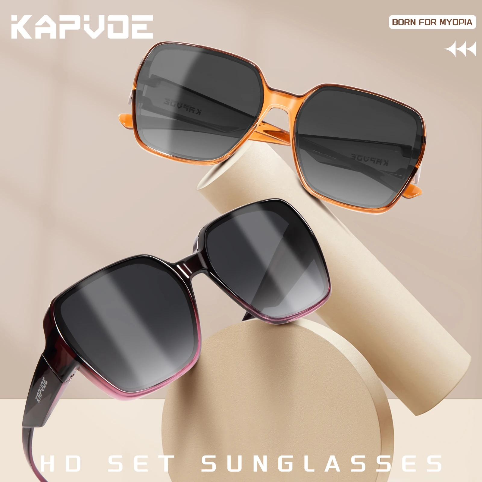 Kapvoe Überzieh-Sonnenbrille Ü – Sunglasses Oversized Square Bewertung und Preis