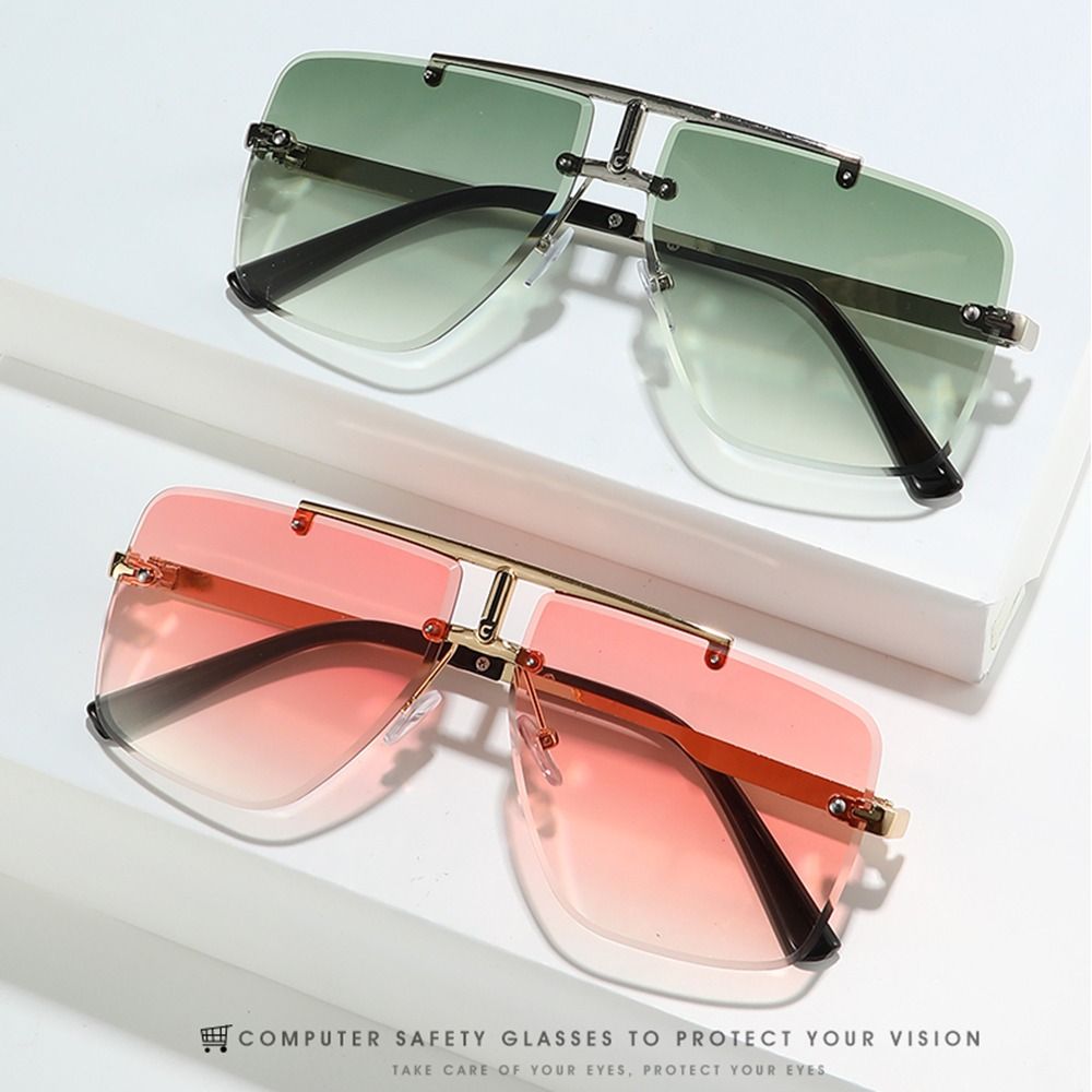 1pc Übergroße Doppel Brücke So – Sunglasses Oversized Square Bewertung und Preis