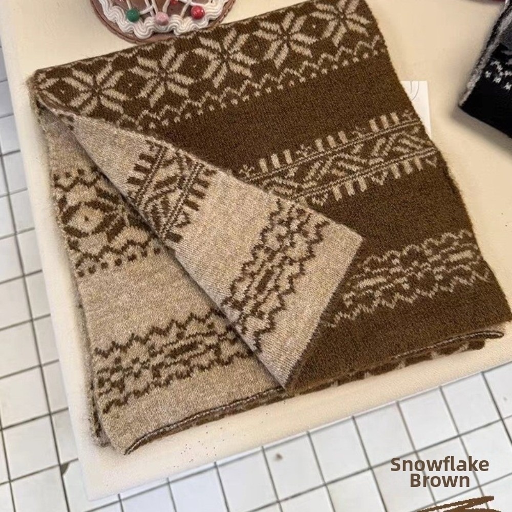 Gestrickter Weihnachtsschal mi – Women'S Korean Accessories Bewertung und Preis