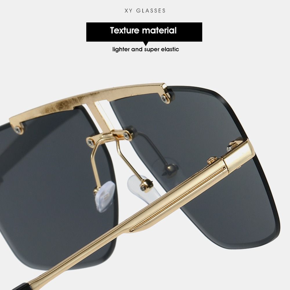 Übergroße Doppelsteg-Sonnenbri – Sunglasses Oversized Square Bewertung und Preis