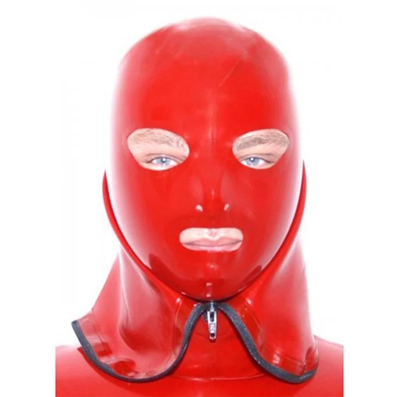 Sexy rote Latexmaske, Gummihau – Women'S Red Accessories Bewertung und Preis